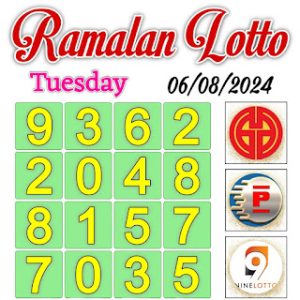 Carta Ramalan Lotto for Tuesday 06 August 2024