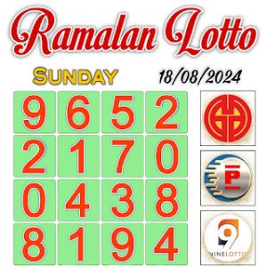 Carta Planbee Hari Ini for Sunday 18 August 2024